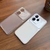 Split Dual Panel Matte Clear Case for Xiaomi Redmi Note 14 5G 4G Large Independent Camera Window Anti-Yellow Shockproof Protective Cover