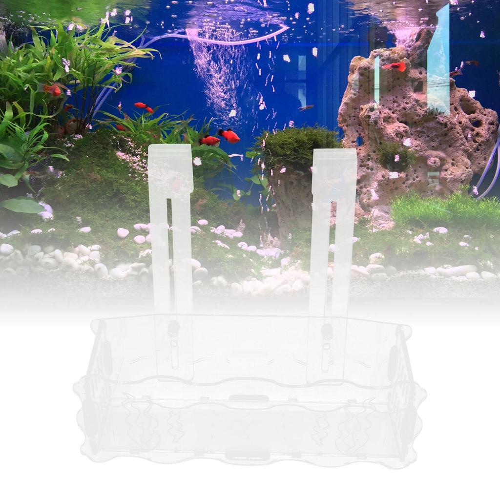 Aquarium Planter Acrylic Aquarium Hanging Plant Holder for Fish Decoration