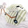 1pc Dalmatian, Scooter Automatic Opening/Closing Folding Umbrella with 8 Ribs, Plastic Handle, Windproof Portable Sunshade Umbrella yy251222228