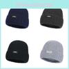 Warme Winter-Strickmütze aus Wollmischung für Herren mit Fleecefutter, Lässiger Stil