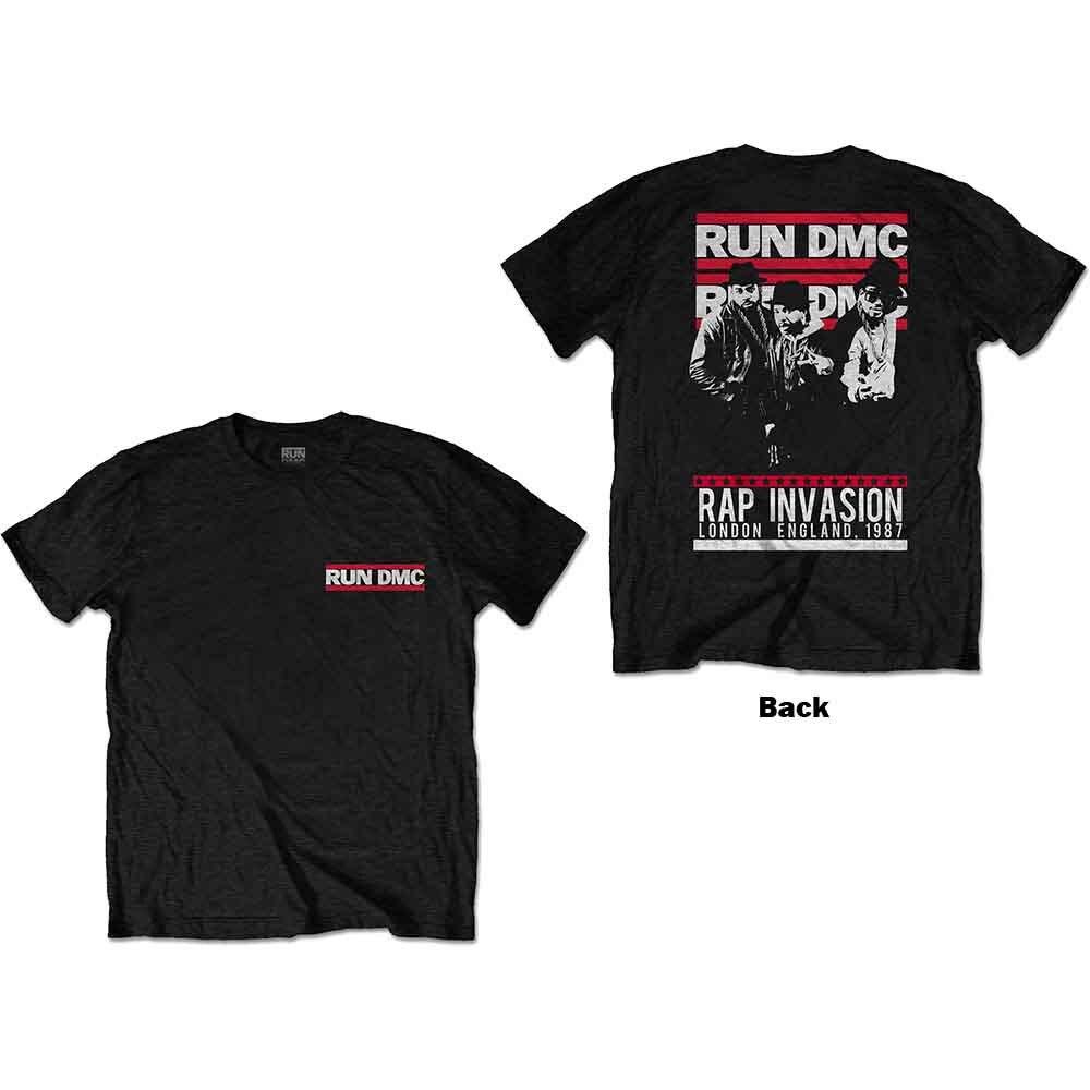 Run DMC Rap Invasion T-Shirt Black New Unisex T-Shirt L