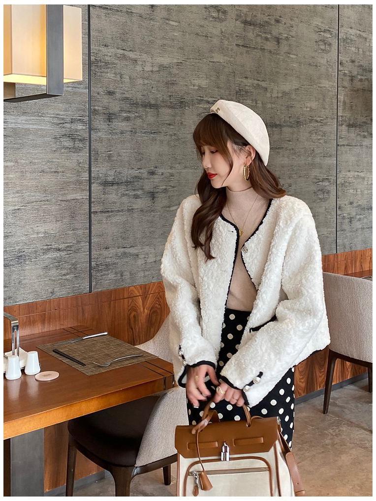 Klasický dámský pletený svetr s kulatým výstřihem - Podzimní/Zimní styl Ulzzang