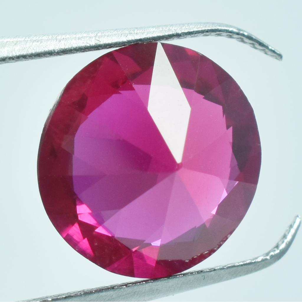 Natural Round Cut Red Ruby 6.60 Ct CERTIFIED Loose Gemstone SU-939-R
