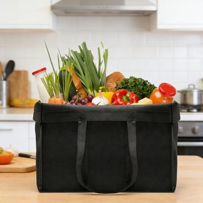 Spacious Large Capacity Nonwoven Toted Bag For Heavy Shopping Trip Foldable Storage Solution