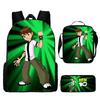 Ben Print Design Childrens Backpack Set With Waterproof Oxford Fabric For School Use
