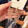 Leichter Luxus und High-End-Feeling, Ultra lange Quastenohrringe mit Perlen
