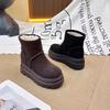 New Warm Snow Boots 22 Winter Platform Boots Retro Fleece Boots Casual Martin Boots