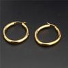 Bten Big Earrings New Arrival Modish Fashionable For Women Gold Tone Color Hoop Earrings Jewelry Round Large Size Hoop EarringsTrendy Jewelry