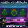 Smart LED Curtain Light RGB Fairy Garland Lights APP Control DIY Pattern Music Ambient Lighting for Home Party Christmas Decor