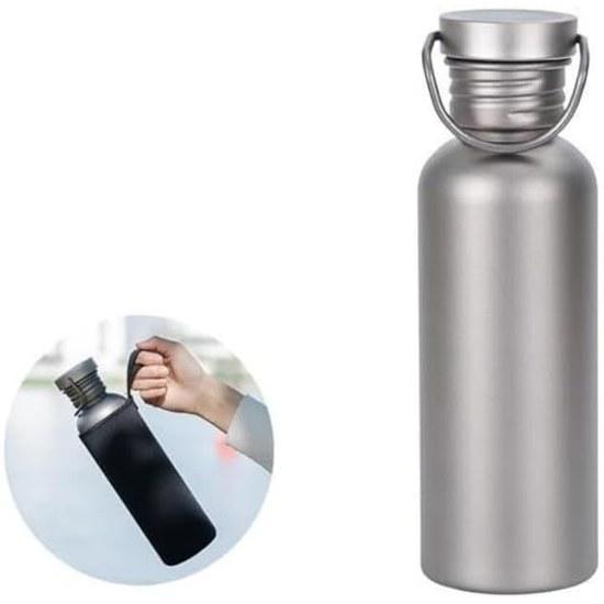 Pure Titanium Bottle Direct Drinking Water 500ml 600ml 750ml Outdoor Climbing Bicycle Sports Ultra-lightweightrust-free Wide Mouth