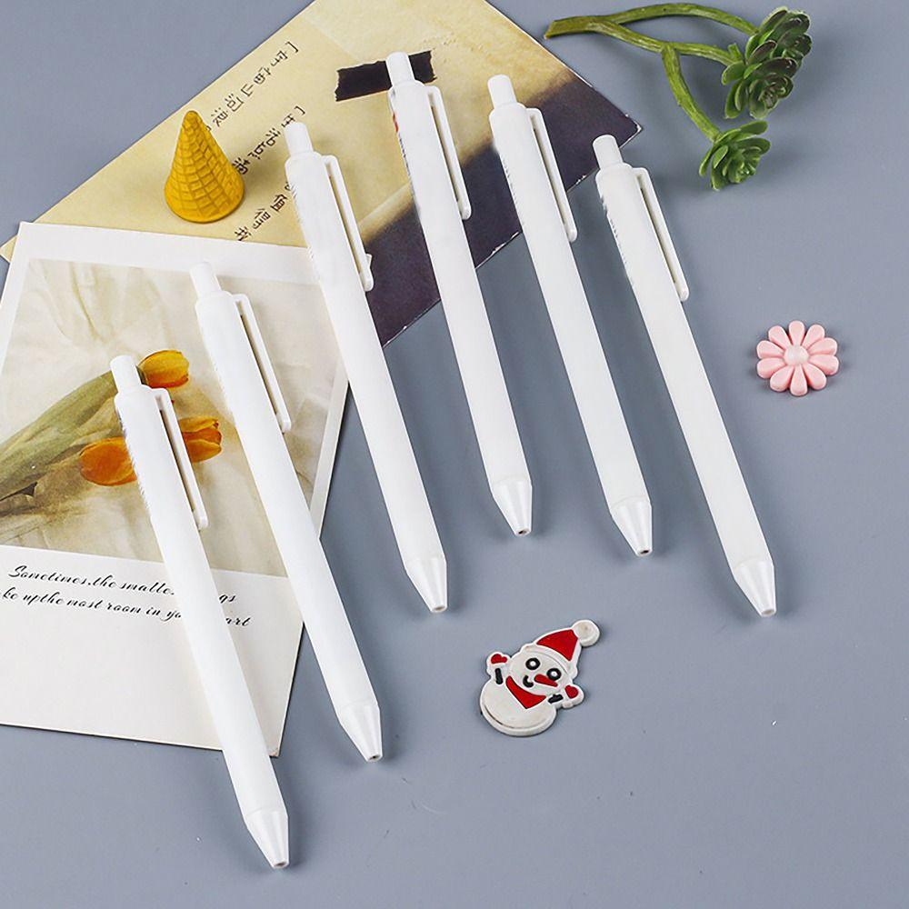 6 teile/schachtel Feine Spitze Schwarz Tinte Stift Gedrückt Gel Stift für Student Writing Schreibwaren Versorgung