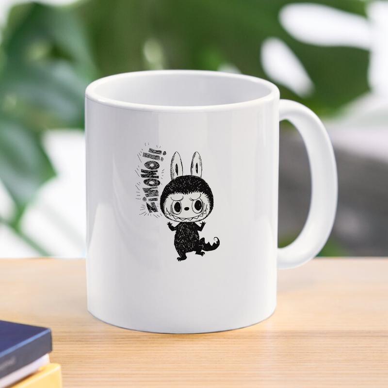 Labubu 3D Ceramic Mug The Monsters Creative Cute Milk Coffee Cup For Gift Abubu Home Kitchen Drinkware Mugs