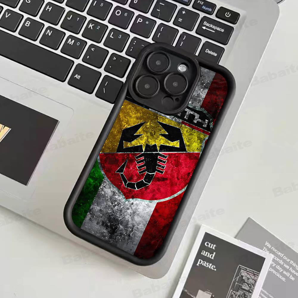 A-AbarthS-S Logo Phone Case For IPhone 17 16 15 14 13 12 11 Pro Max Mini Plus Soft TPU Back Cover