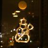 LED Reindeer Santa Suction Cup Lights for Living Room, Shop Window, or Christmas Tree - Creative Colored Decorations