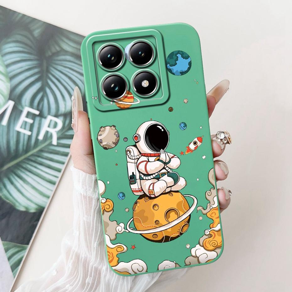 Cartoon Case For Xiaomi 14T Pro / 14T 5G Lens Protective Jelly Soft Silicone Cover For Xiaomi Mi14T 14TPro Phone Cases