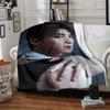 1Pc Cha Eun-woo Blanket Soft Comfortable Polyester Blanket All Season Warm Throw Bedroom Office Outdoor Use Ideal Christmas Gift Choice Print Home Bla