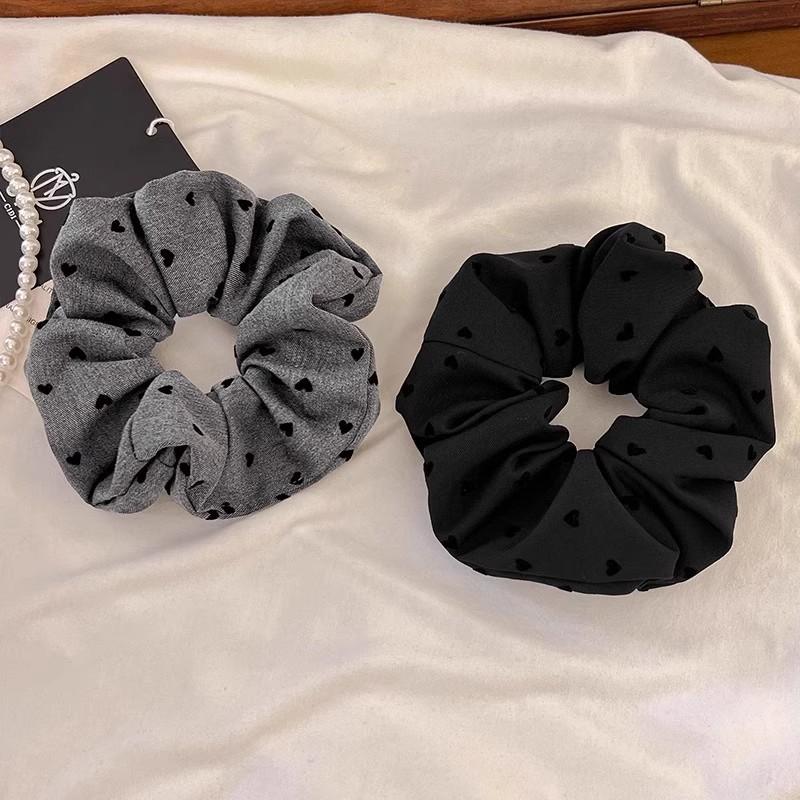 Elegant Print Bow Heart Dot Widen Hair Band For Women Girls Sweet Hair Ornament Scrunchie Hair Tie Fashion Hair Accessories