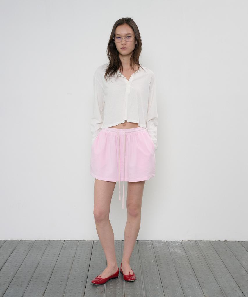 Jeonggamseutyudio Dying Washing Mini Skirt_3 Color