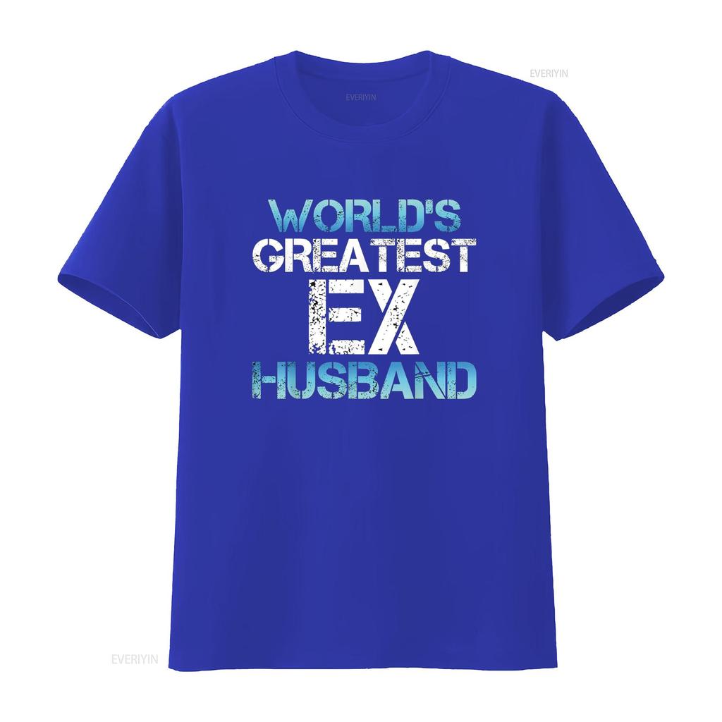 Greatest Ex Husband Funny Divorce Party Divorcee Men T Shirt vintage Washed designer clothes homme Breathable Casual Soft