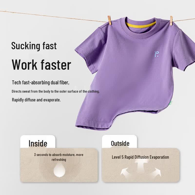Papa Family Quick-Dry Sun Protection Short Sleeve T-Shirt