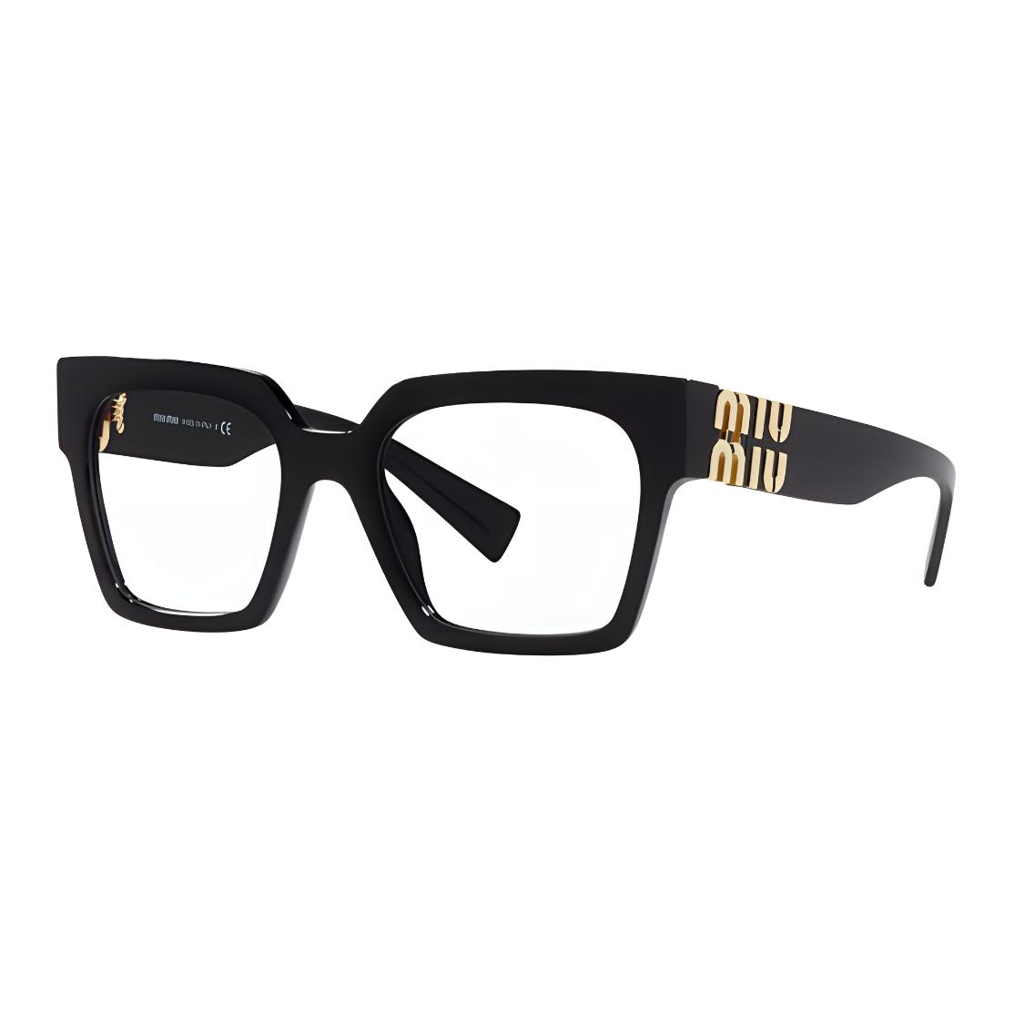 

Miu Miu Fashion Irregular Optical Frame Women Eyewear MU04UV1AB1O1 Basic Packaging-Eyeglass Case+Box
