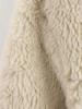 2024 Winter European & American Three-Color Leather-Fur Round Neck Long-Sleeve Plush Coat