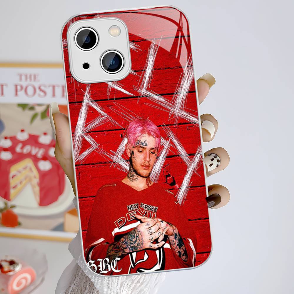 Hip Hop Rapper L-Lil P-Peep Tempered Glass For Iphone 14 13 12 11 Pro Mini XS MAX 14Plus X XS XR Fundas
