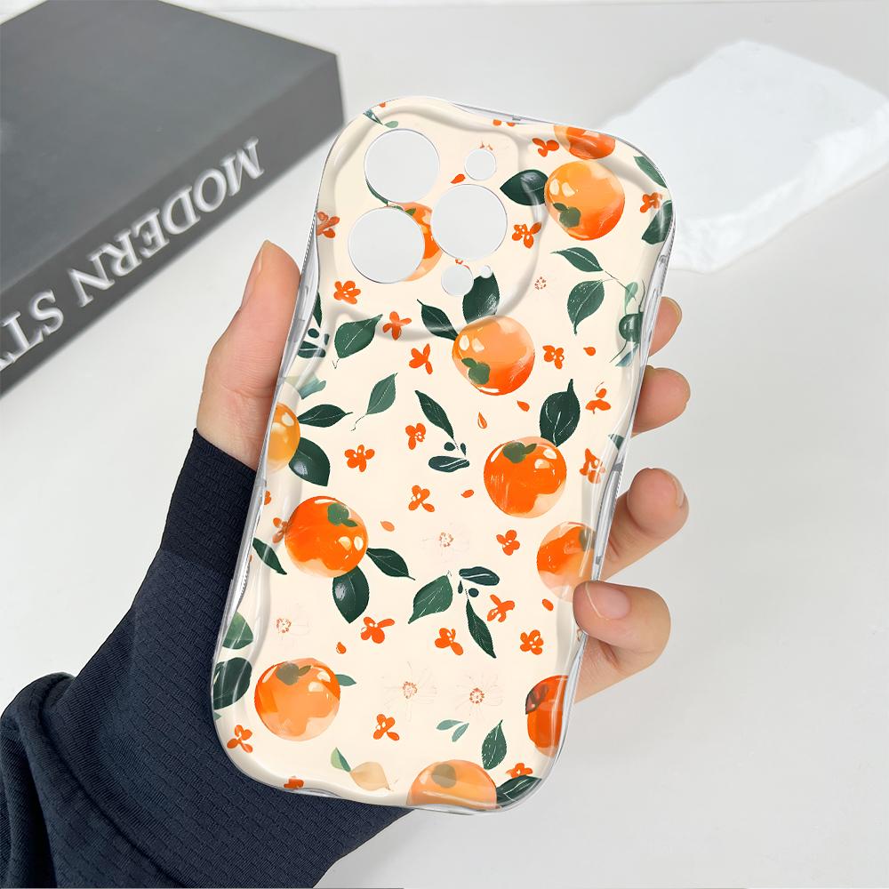 Cute Cartoon Pattern Cream Texture Casing Wavy Edge Soft Silicone Cover Phone Case for OPPO Reno Realme