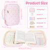 Bible Cover Case for Women Large Bible Cover Bag Study Supplies Journaling Kit Book Carrying Case with Highlighter Christian