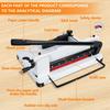 Accurate Cutting Paper Trimmer with Anti-slide Rubber Feet A4 Paper Trimmer with Built-in Clamp 400 Sheets Cutting Capacity Cardstock Trimmer