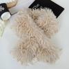 Autumn Winter Soft Plush Fluffy Fur Scarf Thicken Warm Neck Covers Cold Resistant Cross Neckerchief Neck Warmers