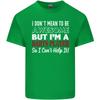I Dont Mean to Be Darts Player Unisexs Light Cotton TShirt