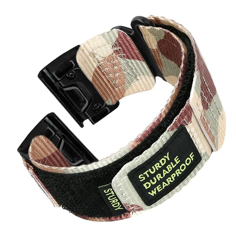 Quick Nylon Band for Garmin Watch Instinct 2X Tactics Strap Fenix 6X Pro 5Plus 7X 8 26mm 22mm Replacement Sport Release Bracelet