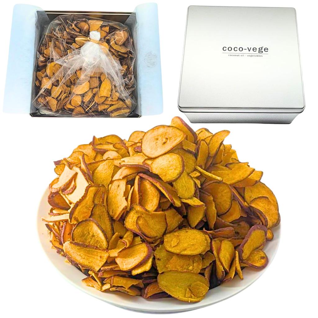 Coco Vege Anno Potato Chips 800g Large Capacity Domestic Low Carbohydrate Snack Sweets Can Kaiya Honpo Additive-Free (800g (Can))