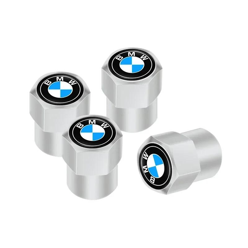 4P Tire Valve Cover Dustproof Alloy Valve Cover Is Suitable for BMW G30/G20/G05/F30/F10/E70 Series Hub Valve Caps and Auto Parts