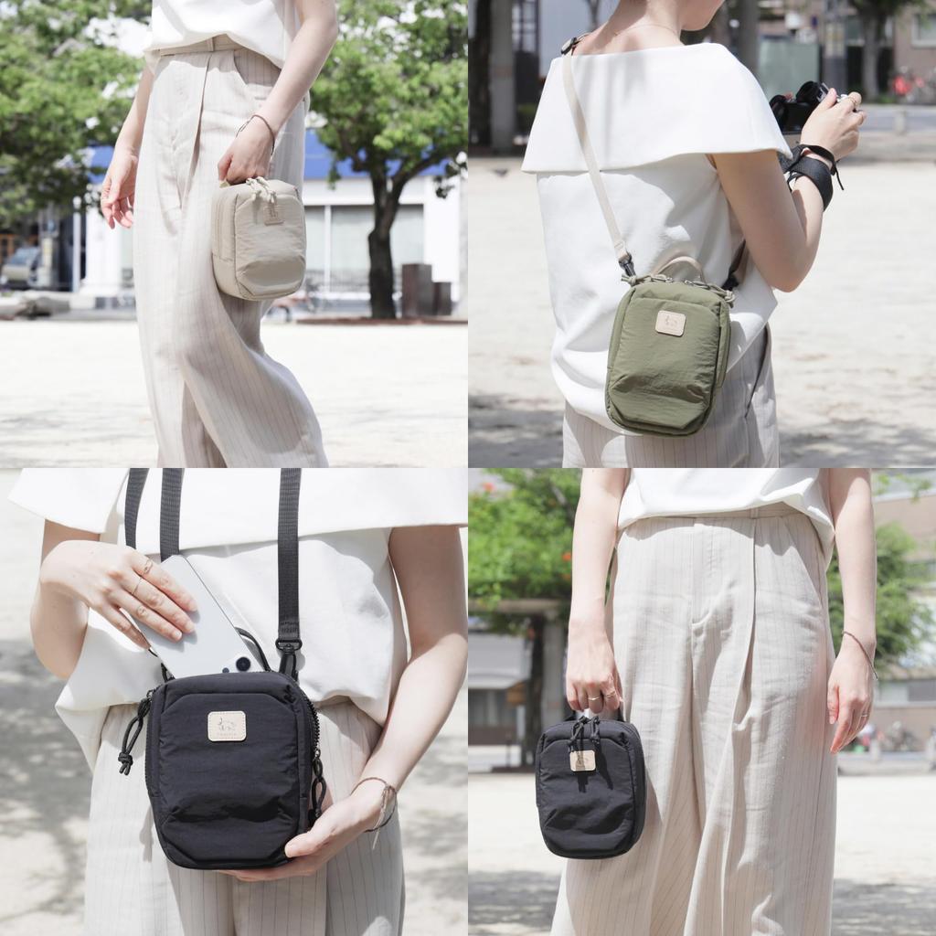 Hakuba Chululu Lumo Mini Shoulder Everyday Use 4977187005493 Bag, Black, Lightweight, Pouch, AMZSCH-LUMSBK,