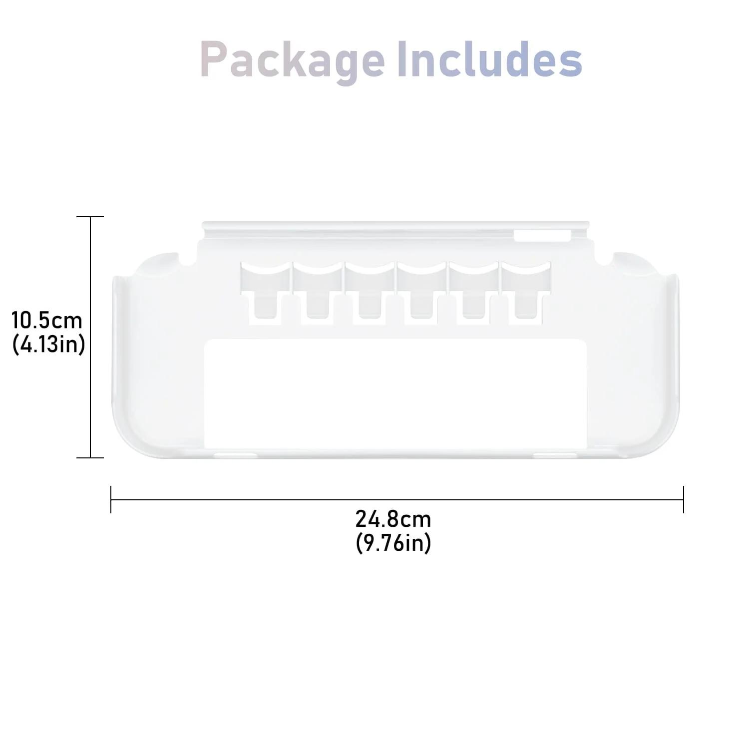 

Чехол Switch OLED, защитный чехол Switch OLED с 6 слотами для игровых карт, чехол Switch OLED Hard Shell Grip Package:10.7*3.5*28cm прозрачный