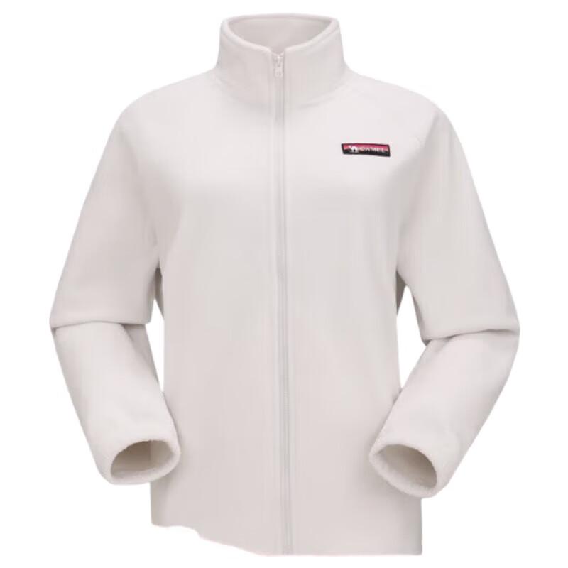 Camel Men s Stand Collar Double-Sided Fleece Jacket M