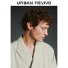 UR 2024 Men's Contrast Stripe Suit Collar Jacket