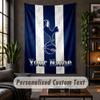 Tapeçaria de Parede Personalizada, Texto Personalizado do Tottenham Hotspur FC, Arte de Parede em Tecido Macio Para Decoração de Interiores