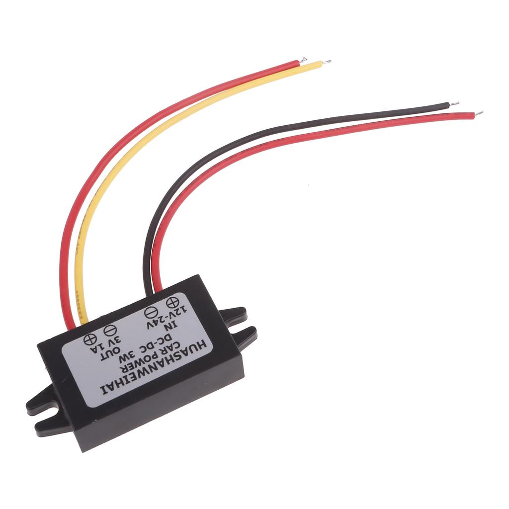 DC12-24V to 3V1A Step-down Power Supply Module Efficient Power Adapter Convert Voltage from 12V-24V to 3V for Toy Radio