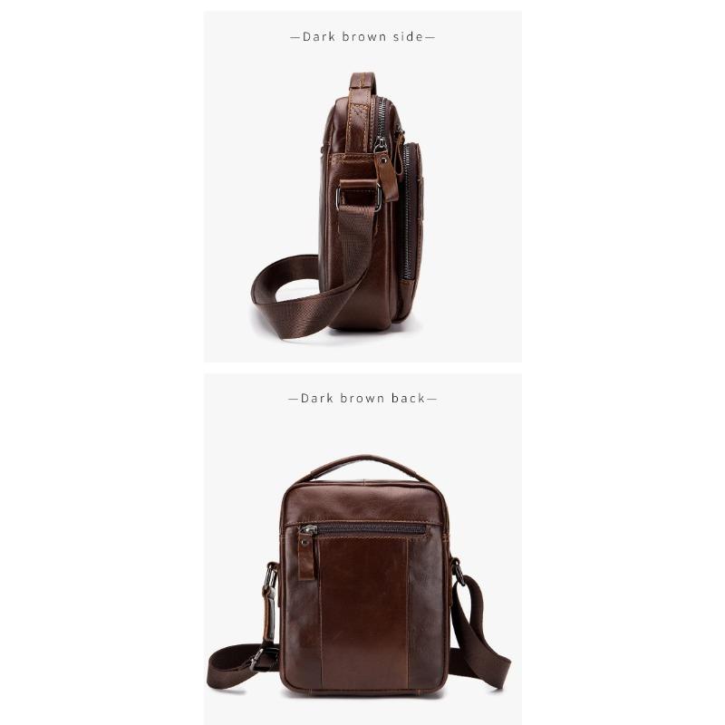 Genuine Leather Men Messenger Bag Male Small Man Fashion Crossbody Shoulder Bags Men's Travel New Handbags