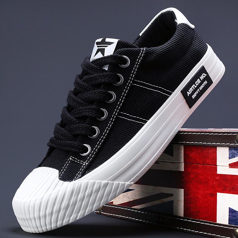 Neue Herrenschuhe für den Frühling Koreanischer Stil Modetrend Vielseitige Herren-Freizeit-Canvas-Schuhe Bequeme Atmungsaktive Flache Schuhe