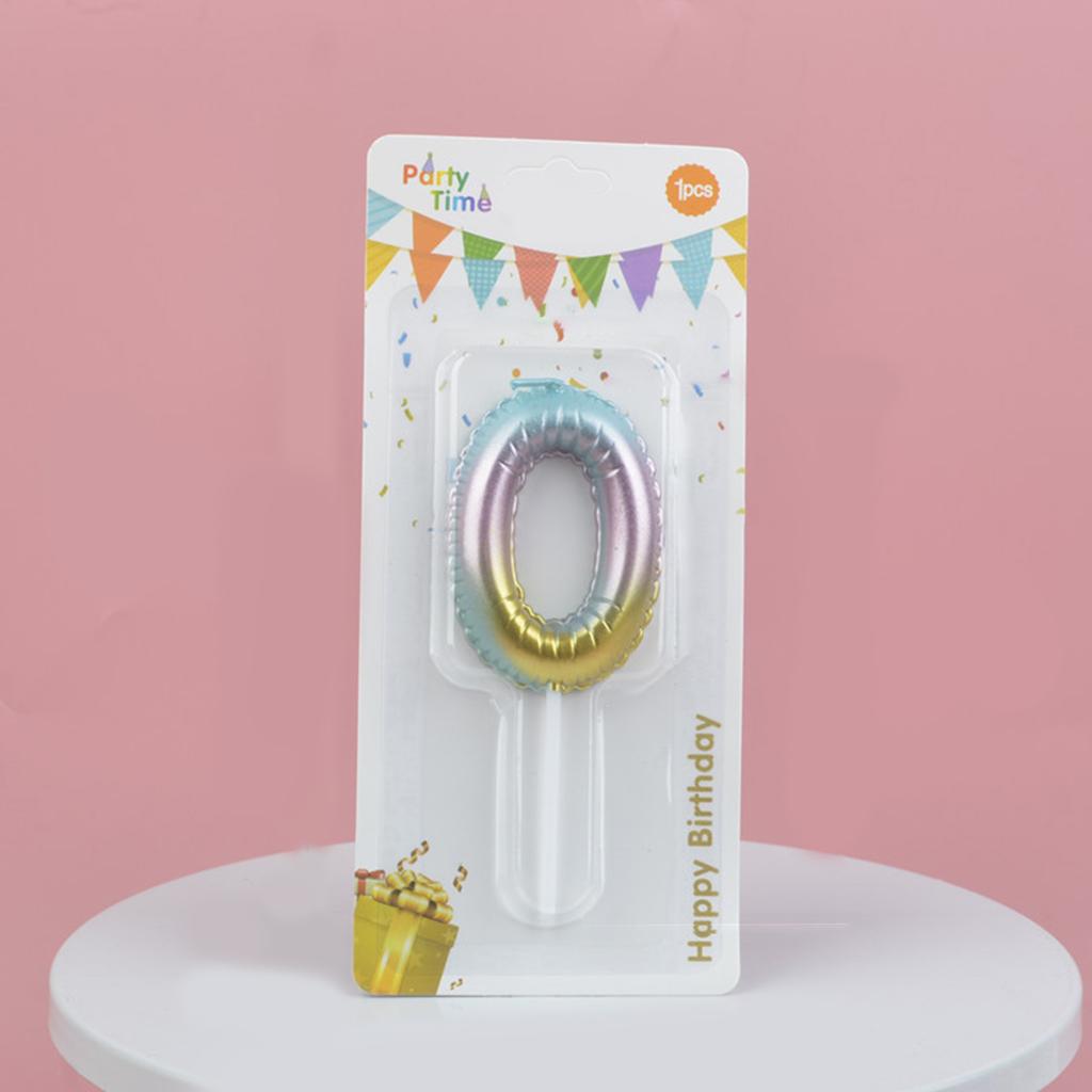 1 PC Creative Digital Candles Color Candle Birthday Cake Decoration Gradient Cake Love Topper Party Supplies