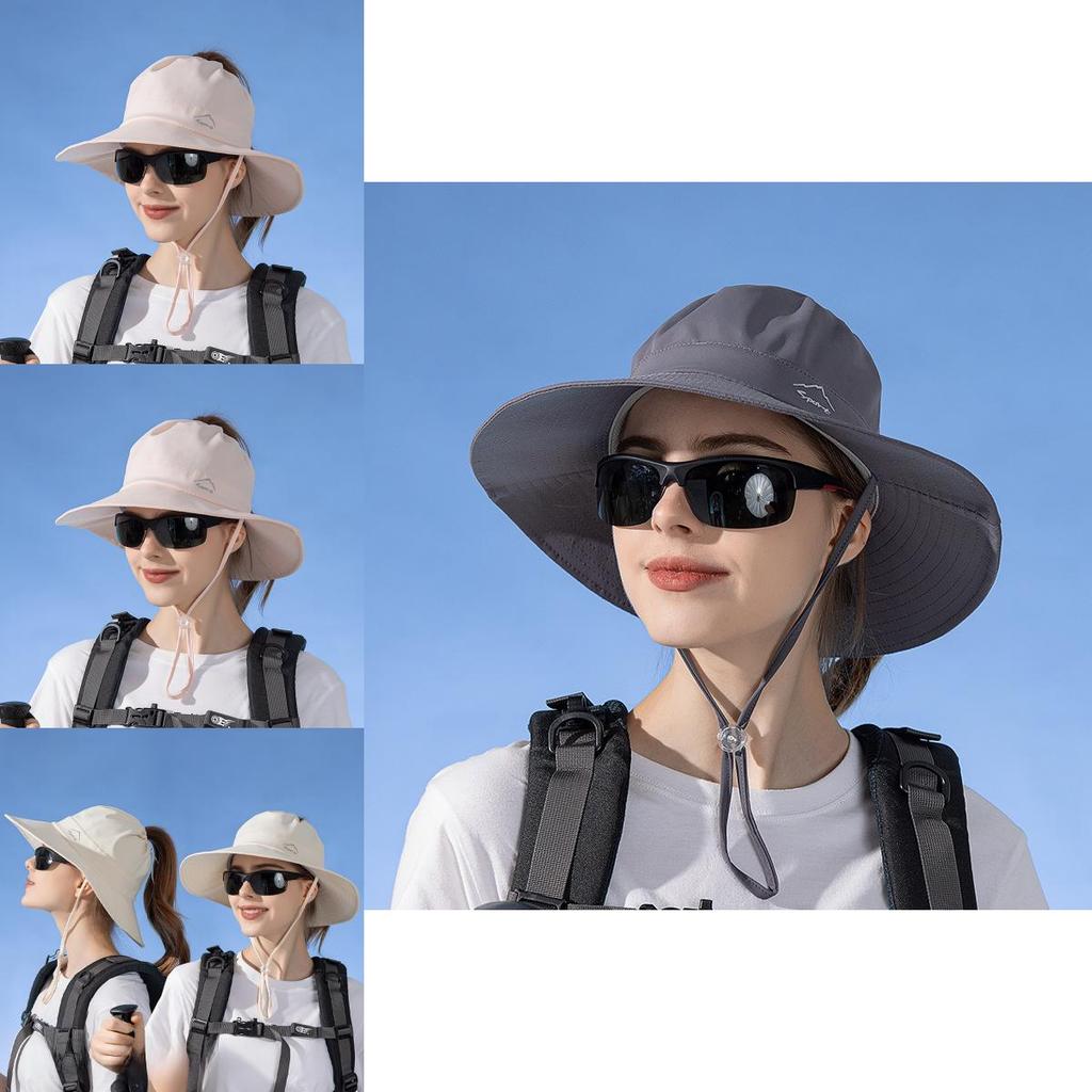 Outdoor Ice Silk Sun Hat With Wide Brim For Summer Beach Water Sports