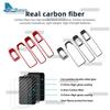 Real Soft Carbon Fiber Sticker LHD RHD Trim For Renault Clio 5 MK5     2024 2025 Car Window Lift Panel Frame