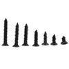480Pcs Self Tapping Screw M3 Flat Hd   Carbon Steel Hardware Fasteners Black Nickel Plating(Carbon Steel Black )