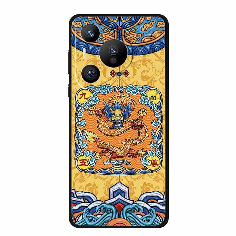 Huawei Pura 70 Pro Retro Embossed Texture Phone Case - Soft Color Painting Style