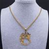 Bird Flower Chain Necklace for Women Men Animal Pendant Jewelry Accessories