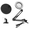 10X Magnifying Glass with Light Stepless Dimming 3 Color Modes 10X Magnifying Glass Lamp for Maintenance Craftsmanship
